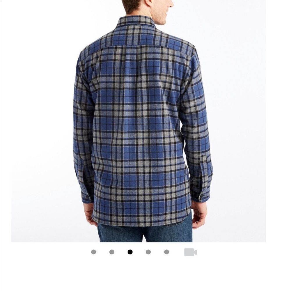 L.L. Bean Traditional Fit Large Tall Plaid Shirt - Picture 3 of 4